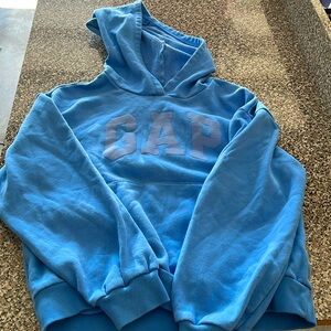 GAP kids size 14 blue hooded sweatshirt
